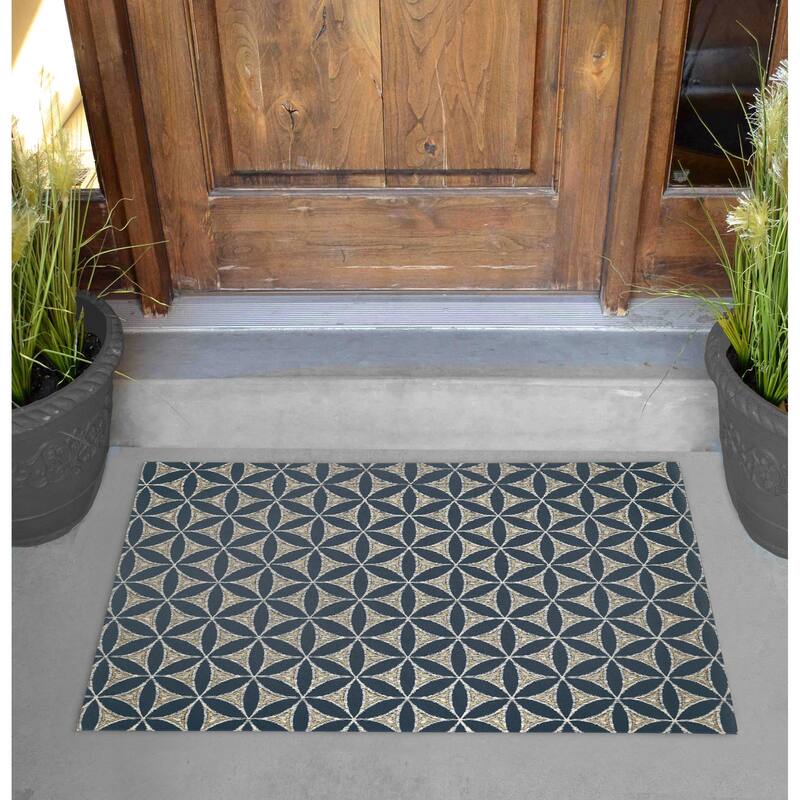 HUNTINGTON BLUE Outdoor Mat By Kavka Designs Bed Bath & Beyond 34419813