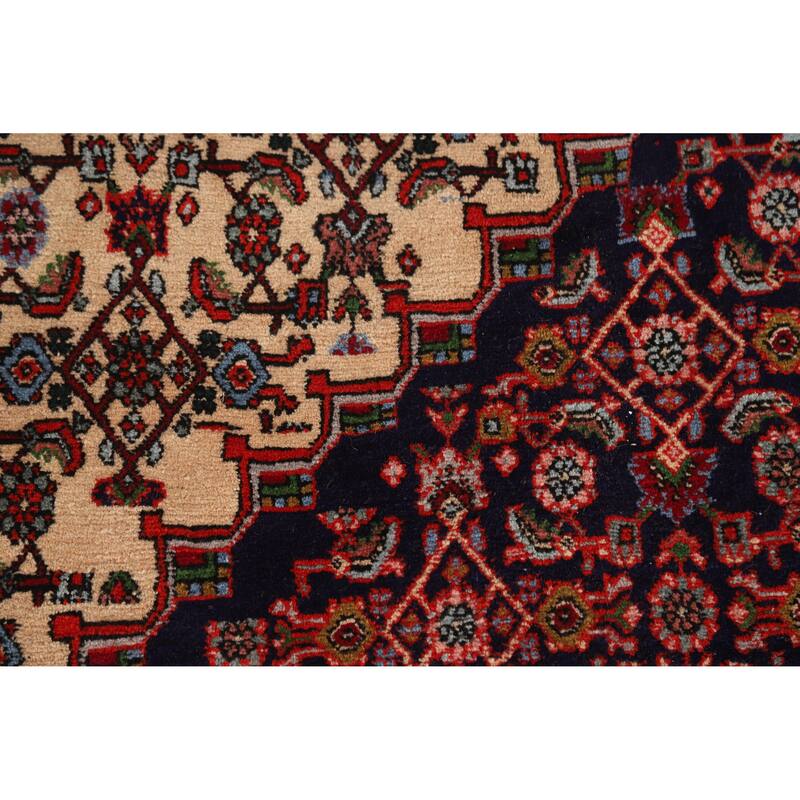 Hand Knotted Oriental 100% Wool Carpet Traditional Medallion Beige & Ivories Bidjar Area Rug - 12' 10'' X 10' 1''