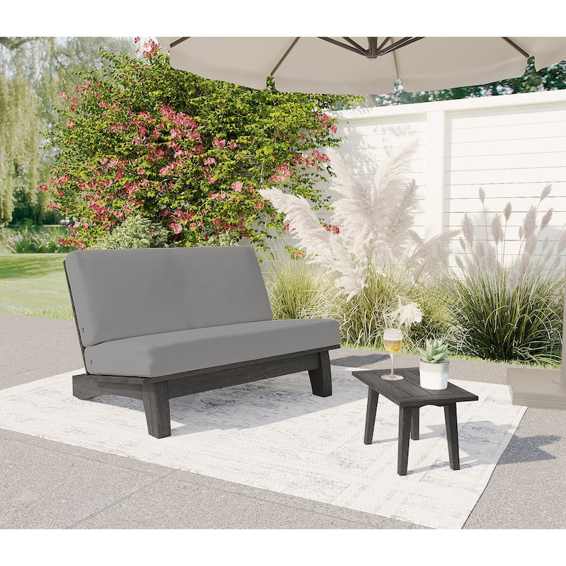 Outdoor Wood Sectional Furniture Patio Sofa Set