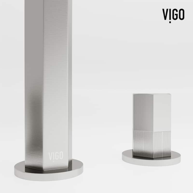 VIGO Hart 9" H 2-Handle Widespread Bathroom Faucet