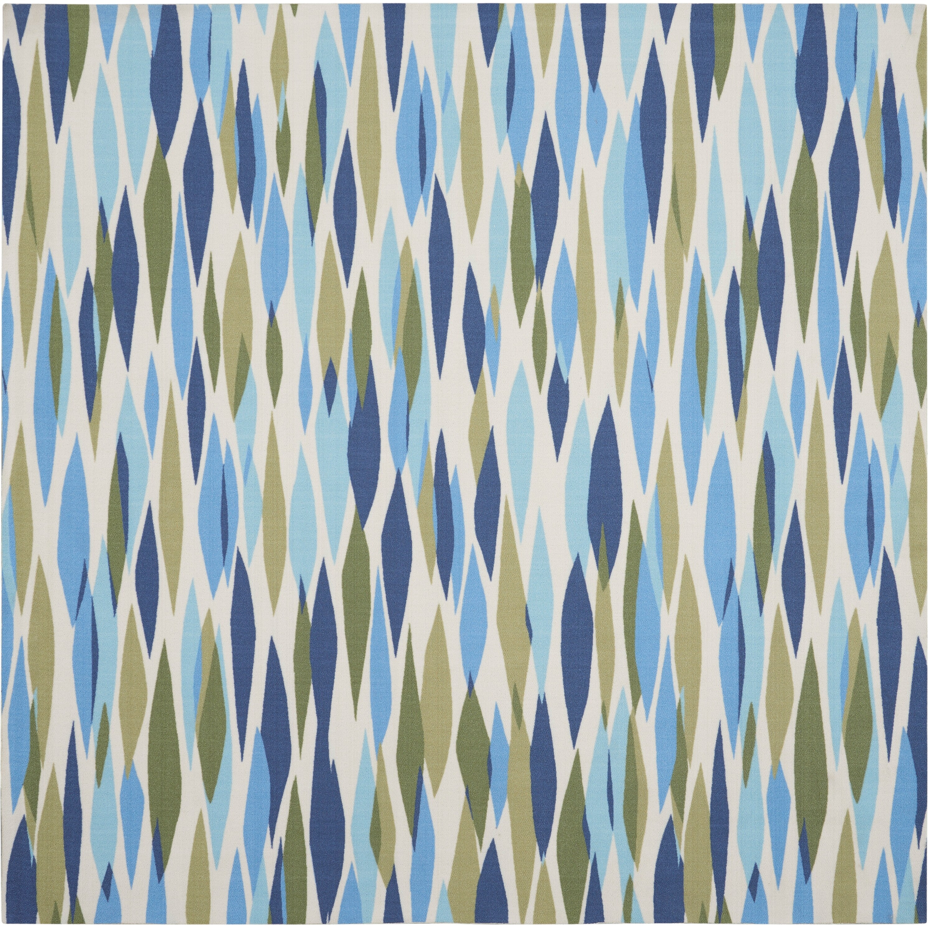 Waverly Sun & Shade Bits & Pieces Contemporary Retro & Shade Bits & Pieces Seaglass Indoor/Outdoor Area Rug by Nourison 6'6 x 6'6 Waverly Sun & Shade Bits & Pieces Contemporary Retro & Shade Bits & Pieces Seaglass Indoor/Outdoor Area Rug by Nourison 6'6 x 6'6