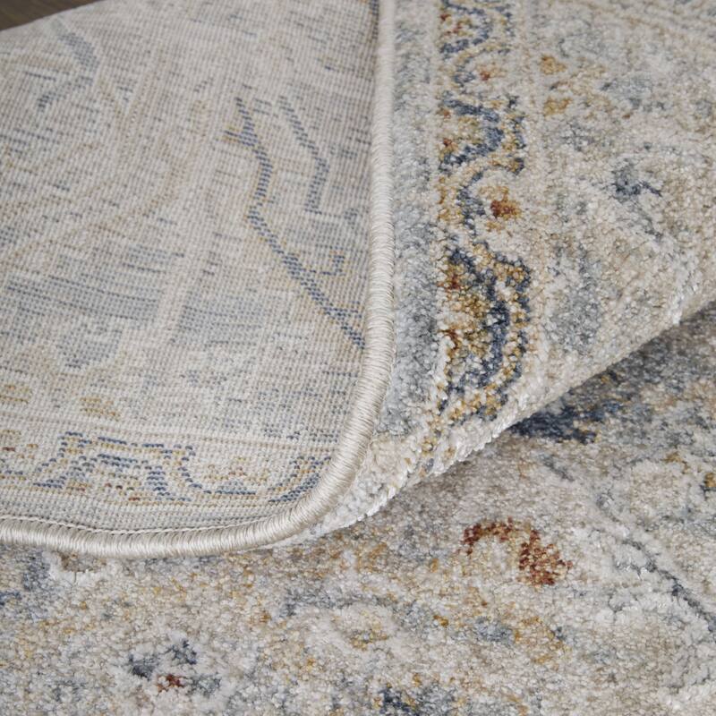 HomeRoots Abstract Bohemian Runner Area Rug - 87.00 in. x 30.00 in. x 0.43 in.