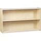 preview thumbnail 1 of 3, RRI Goods 2 Shelf Montessori Horizontal Bookcase with Wheels, Wooden BookShelf Organizer Kids Supplies Storage Unit