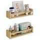 preview thumbnail 23 of 27, Wallniture Elba Wall Mounted Kids Shelves Nursery Storage Toy Organizer Wood Bookshelf, Set of 2