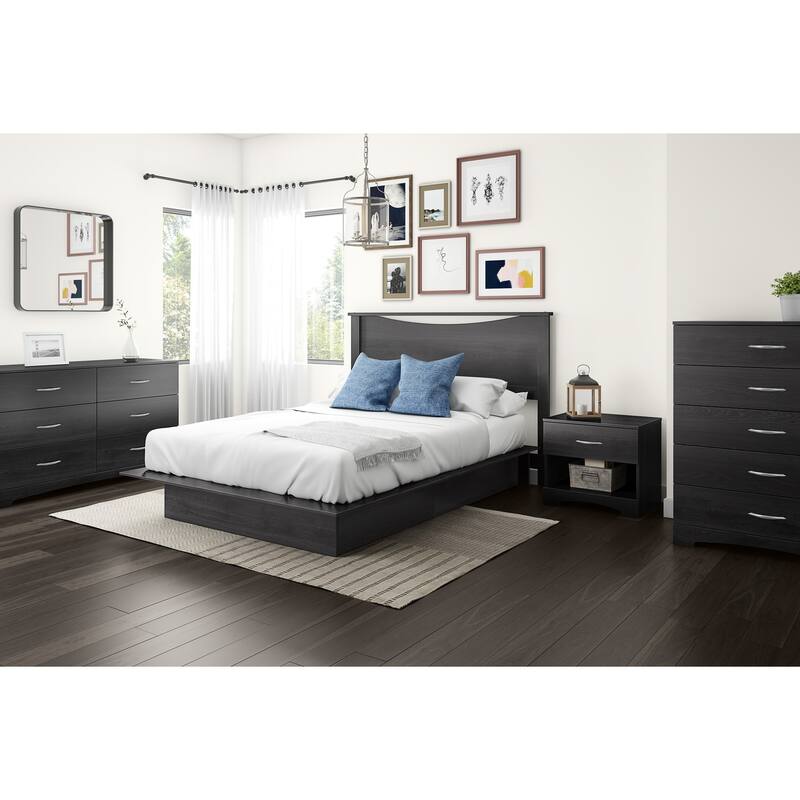 Modern Nightstand 1 Drawer Bedside Table Minimalist Accent Furniture