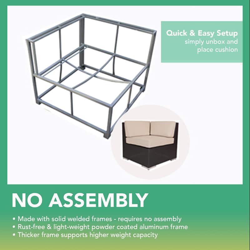 Ohana Black Wicker Outdoor 7-piece Conversation Set - No Assembly
