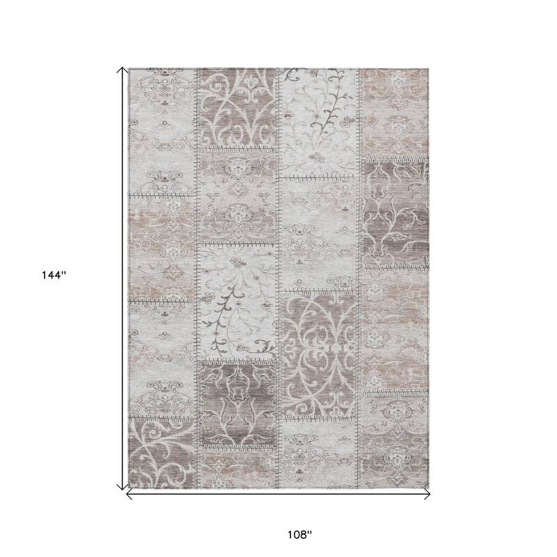 Elz Patchwork Weather Resistant Classic Meets Modern Outdoor Rug