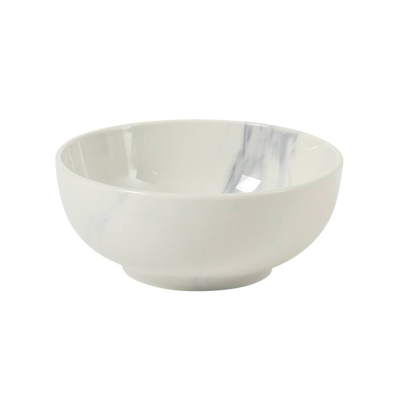 Gibson Home Cloudlight 12 Piece Plates and Bowls Dishes - Decorated Porcelain Ceramic Dinnerware Set - Service for 4