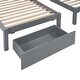 preview thumbnail 20 of 38, Wood Triple Bunk Bed with Drawers and Guardrails
