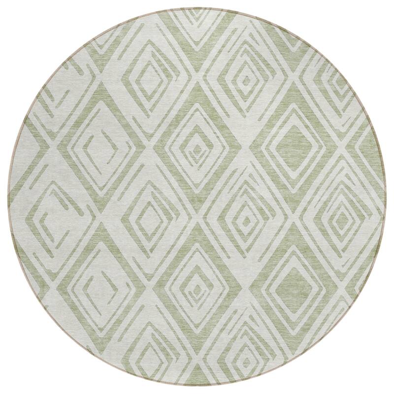 HomeRoots Geometric Transitional Rectangle Outdoor Rug