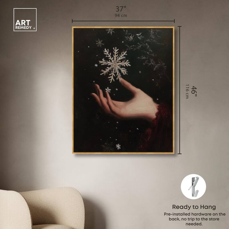 Holding Winter Canvas by Art Remedy