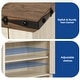 preview thumbnail 4 of 3, Moasis Farmhouse 6-Tier Shoe Cabinet with Doors Shoe Rack Storage with Adjustable Shelves for Entryway