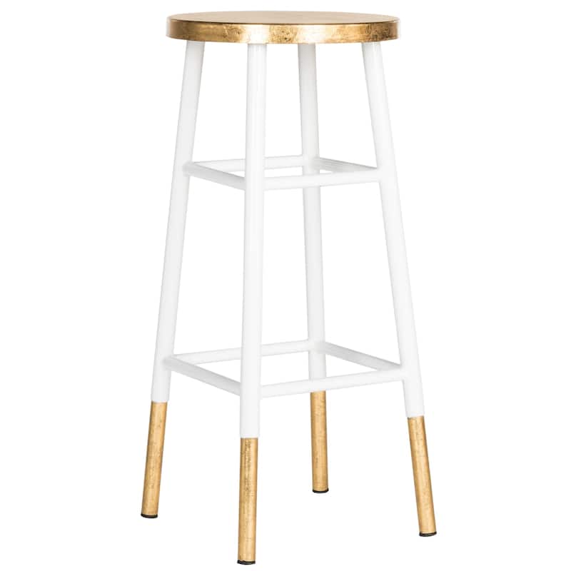 SAFAVIEH Rosita 30-inch Navy/ Gold Bar Stool - 13.5" x 13.5" x 30" - 14Wx14Dx30H