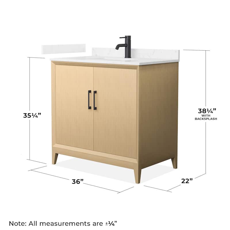 Wyndham Collection WCH7575-36S-VCA-MXX Janna 36" Free Standing Single