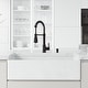 preview thumbnail 1 of 3, VIGO Matte Stone 36"L x 18"W Farmhouse Kitchen Sink and Brant 19"H Faucet Set