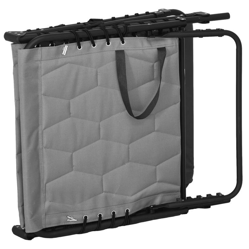 Folding Tanning Chair Set of 2, Outdoor Recliner Lounge Chairs with Pillow, Storage Pocket & Adjustable Backrest