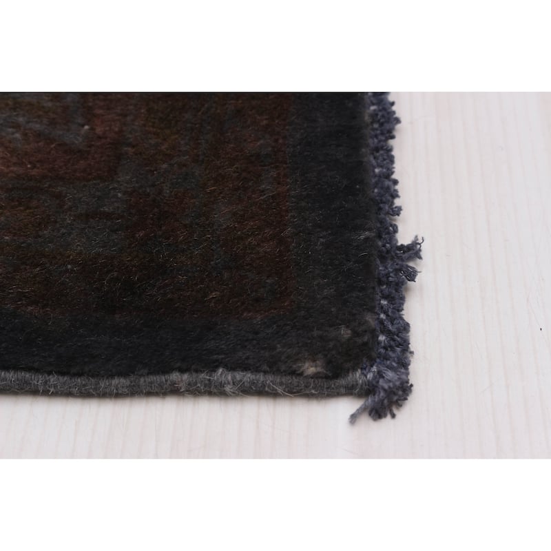 ECARPETGALLERY Hand-knotted Color Transition Grey Wool Rug - 6'4 x 9'4