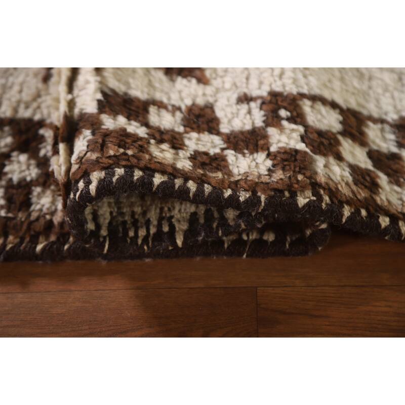 Anatolian Beige Turkish Runner Rug Handmade Oriental Wool Carpet - 2'8"x 10'8"