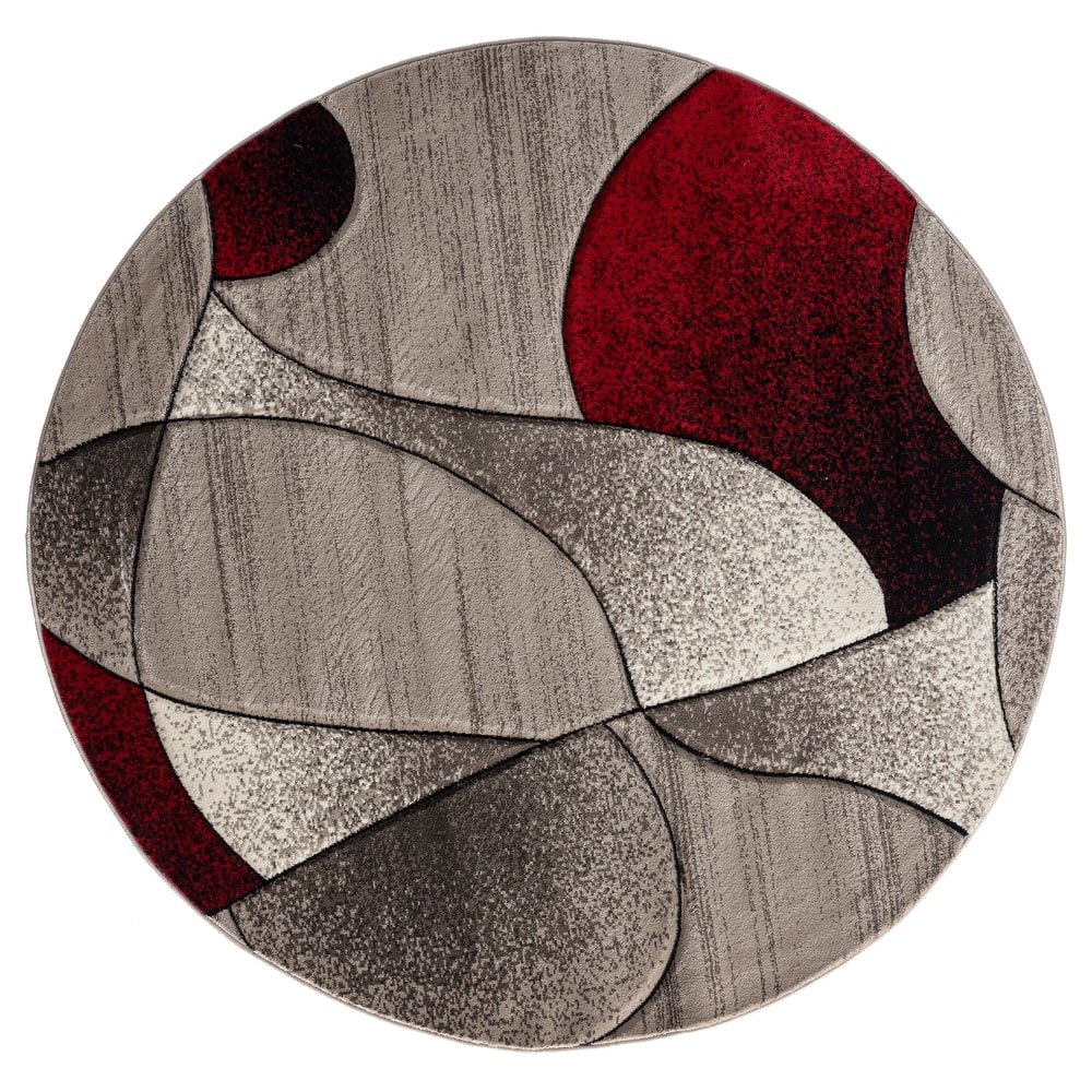Rhodes Collection Abstract Designed Area Rug