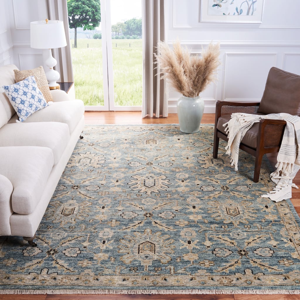 SAFAVIEH Hand-Knotted Samarkand Versilia Traditional Wool Rug