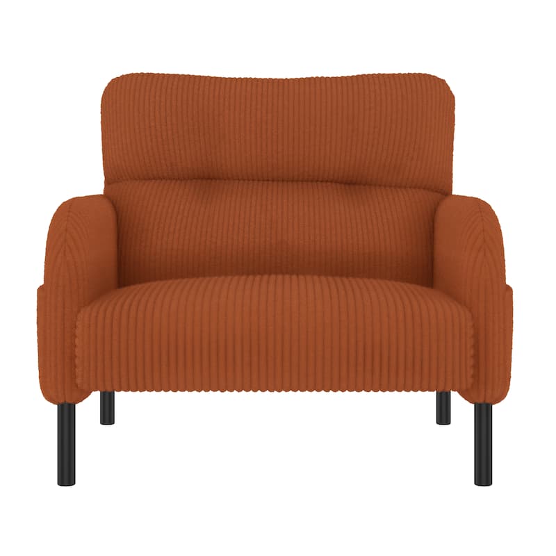 Orange Side Chair Accent Chair Office Chair, Comfortable Coffee Chair Lobby Chair Padded Chair Sofa Chair