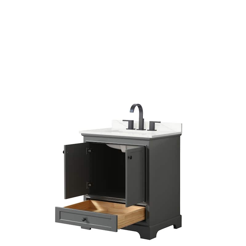 Deborah 30-inch Single Vanity, Quartz Top