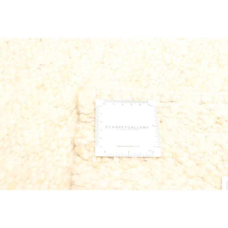 ECARPETGALLERY Braid weave Sienna Cream Wool Rug - 5'3 x 8'2