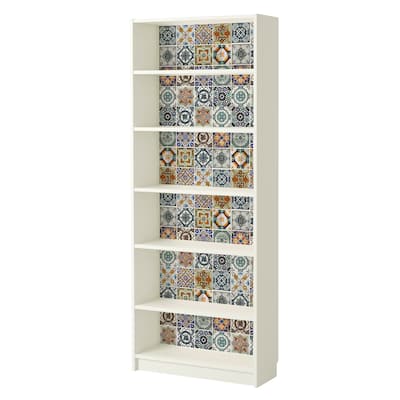 Walplus Bookcase Furniture Wrap Self-adhesive Film Talavera Tile Sticker