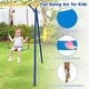 preview thumbnail 6 of 8, Gymax 4-in-1 Kids Swing Set Carbon Steel Swing Stand w/ Basketball