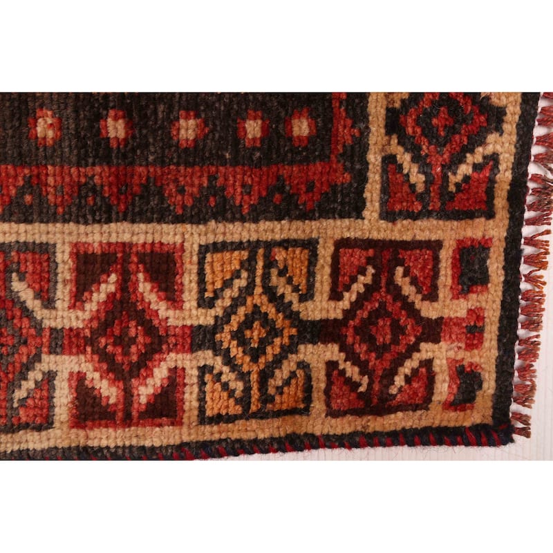 ECARPETGALLERY Hand-knotted Melis Vintage Red Wool Rug - 4'2 x 8'4