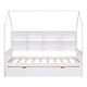 preview thumbnail 6 of 15, Wooden Twin/Full Size House Bed with 2 Drawers