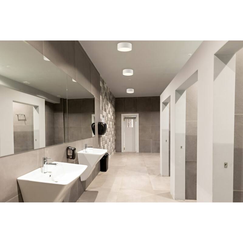 Access Lighting Beat 7" Wide Integrated LED Flush Mount Drum Ceiling