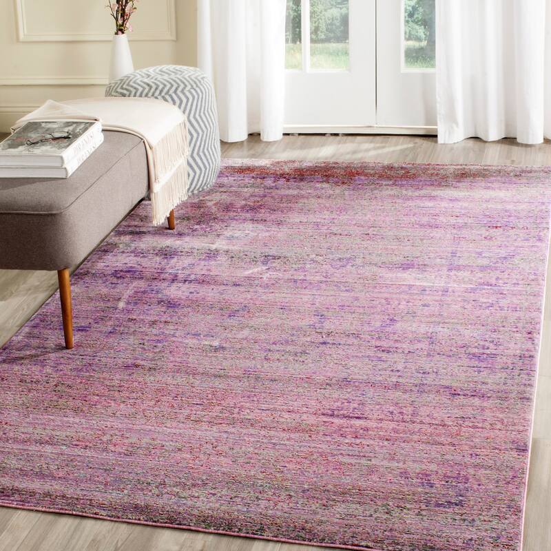 SAFAVIEH Valencia Maudy Boho Distressed Rug - 4' x 6' - Lavander/Multi