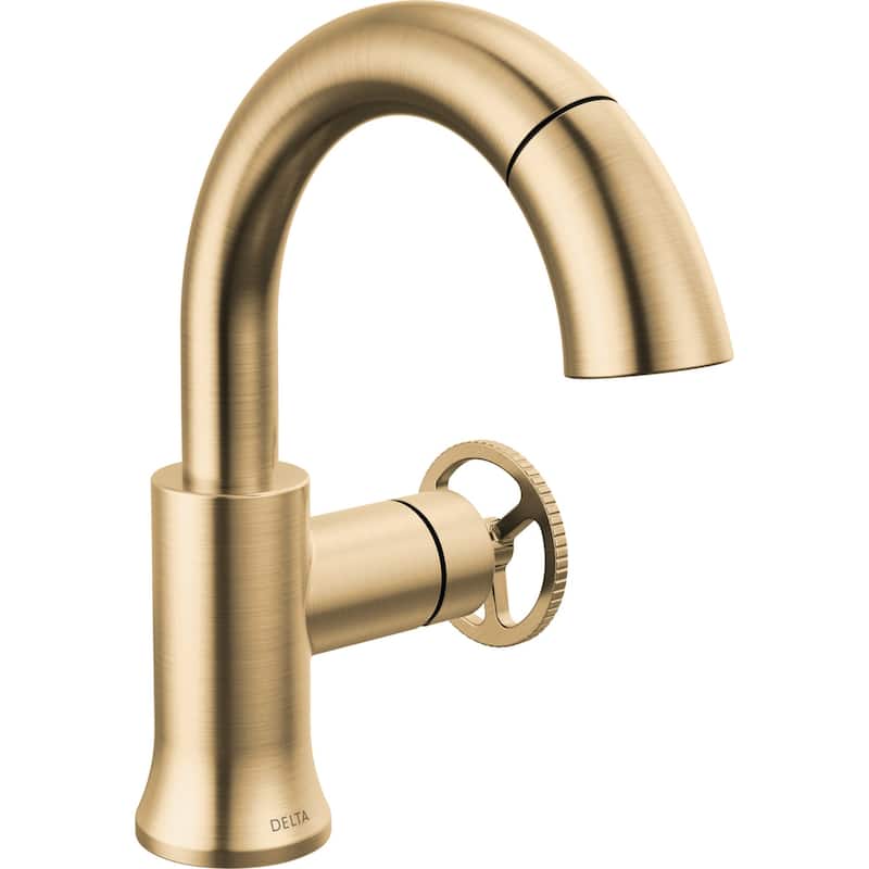 Delta 558HAR-PD-DST Trinsic 1.2 GPM Single Hole Bathroom Faucet with - Champagne Bronze