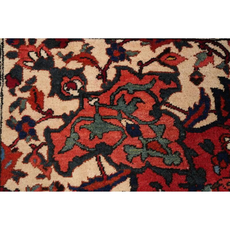 Hand Knotted Oriental 100% Wool Carpet Traditional Floral Oranges & Rust Bakhtiari Area Rug - 10' 3'' X 6' 10''
