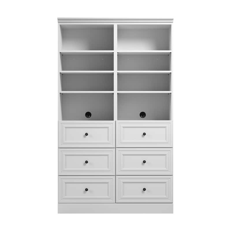 Versatile 50W Closet Organization System with Drawers by Bestar