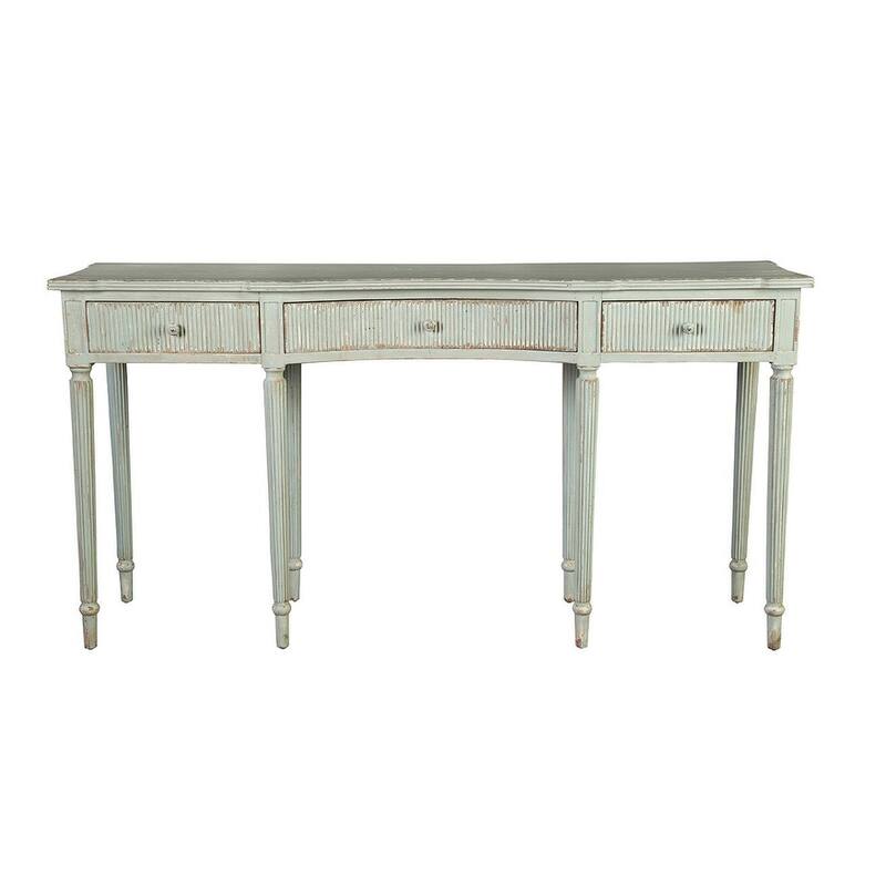 Shapiro 69" Console Table, Distressed Aged