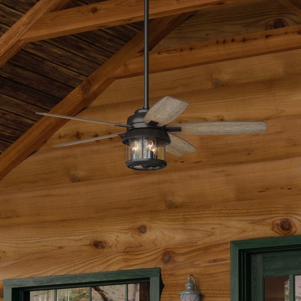 slide 2 of 16, Hunter 52" Coral Bay Outdoor Ceiling Fan with Light Noble Bronze