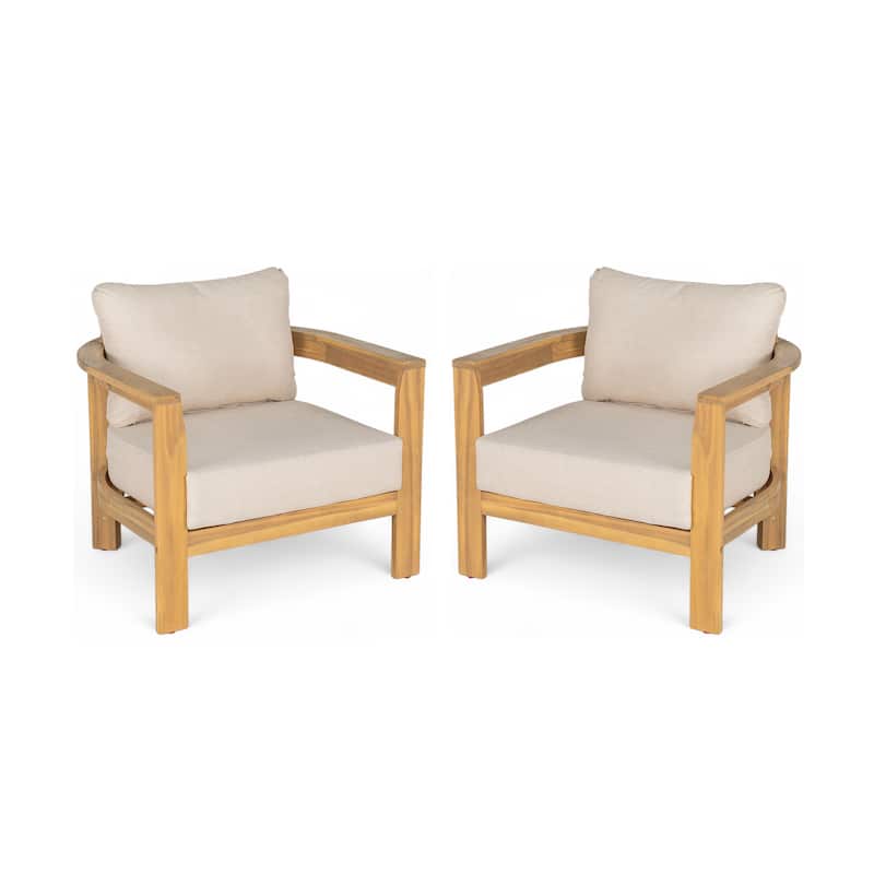 Christopher Knight Home-Zed Patio Acacia Wood Tub Club Chair