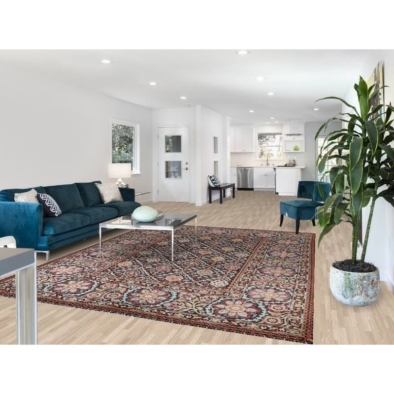 Vegetable Dye Traditional Ziegler Oriental Wool Area Rug Hand-knotted - 7'9" x 9'10"