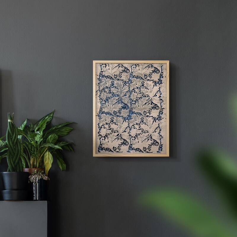 Vintage Abstract Print CXIV -Framed Print