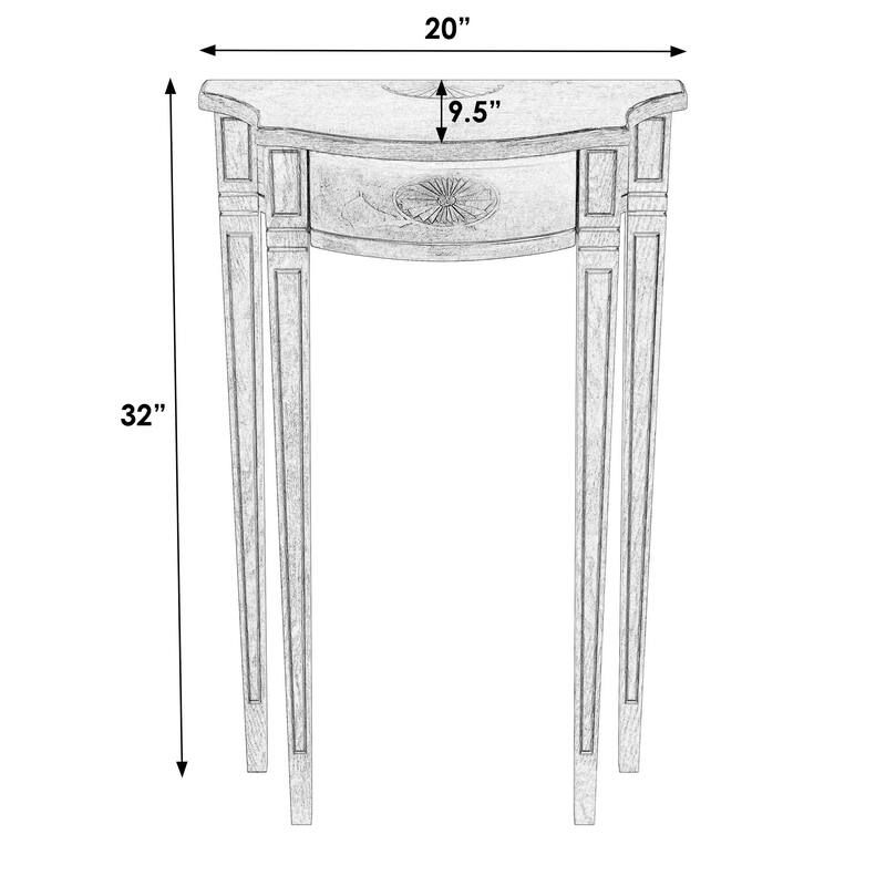 Chester Demilune Console Table