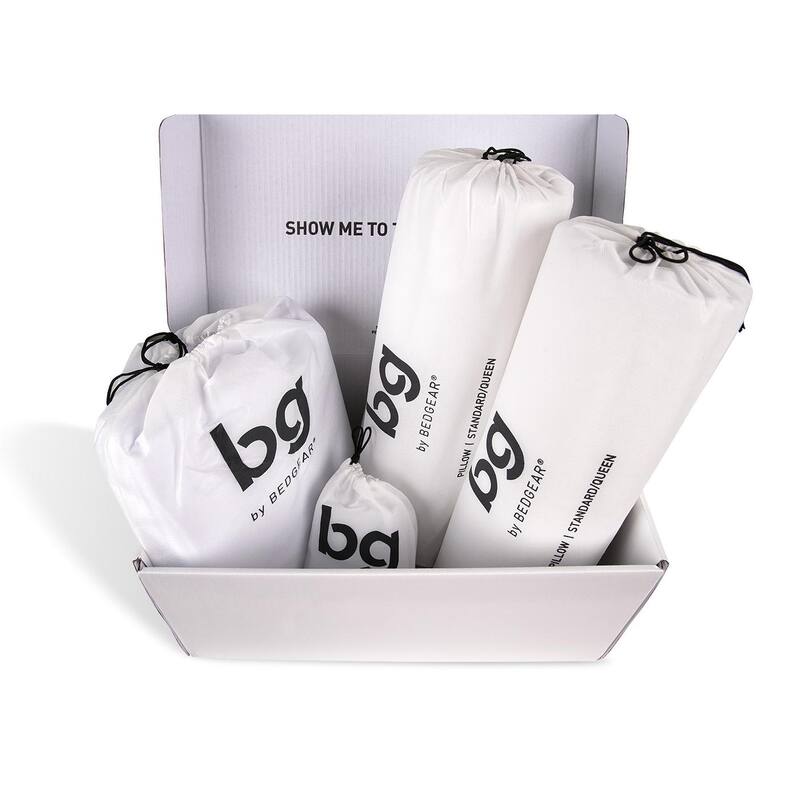 BG by BEDGEAR Complete Bedding Set - 8 Piece Bundle (Includes 2 Pillow, 2 Pillow Protectors and Sheet Set with 2 Pillow Cases)