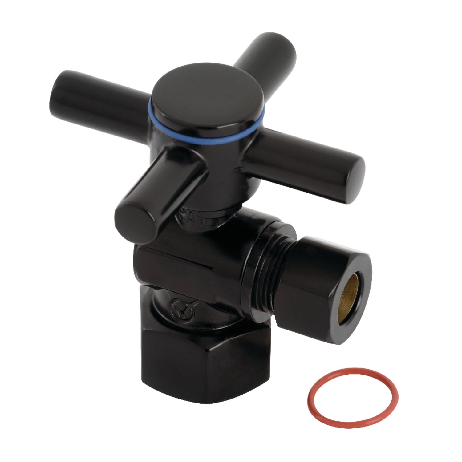 Kingston Brass Concord 1/2" FIP x 3/8" O.D. Comp Quarter-Turn Angle Stop Valve