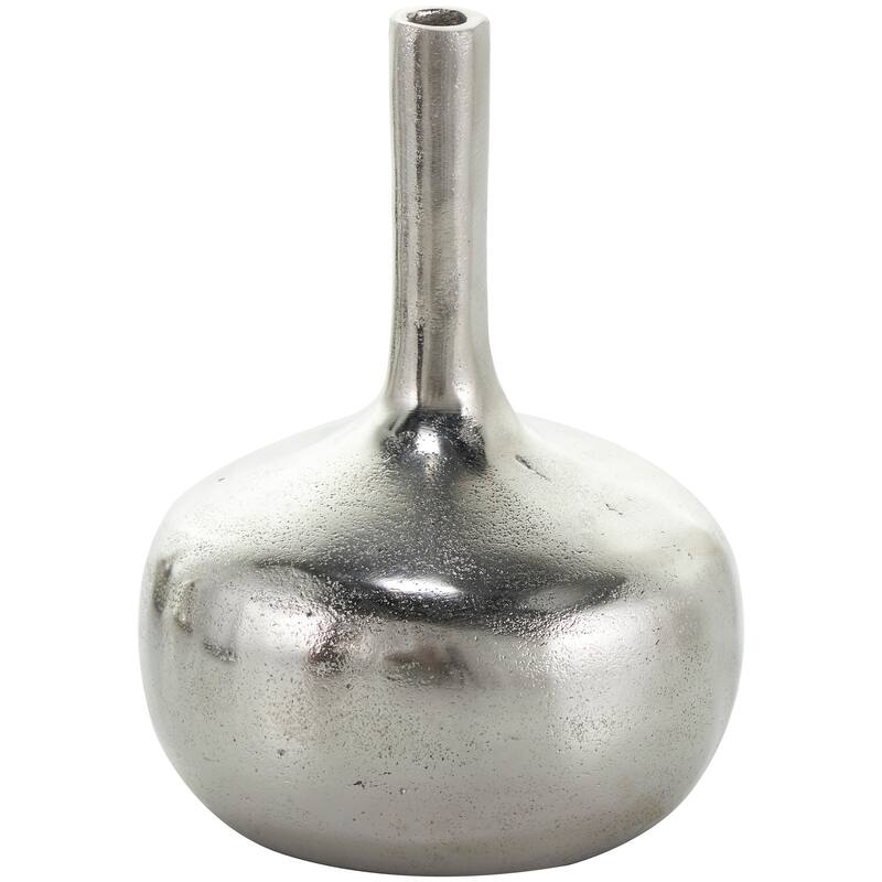 CosmoLiving by Cosmopolitan Gold, Silver or Black Aluminum Metal Vase with Varying Shapes (Set of 3)