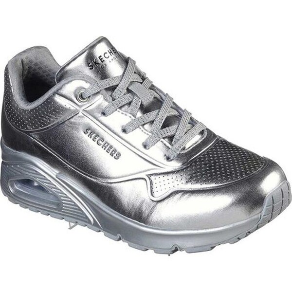 Uno Molten Metallic Sneaker Silver 