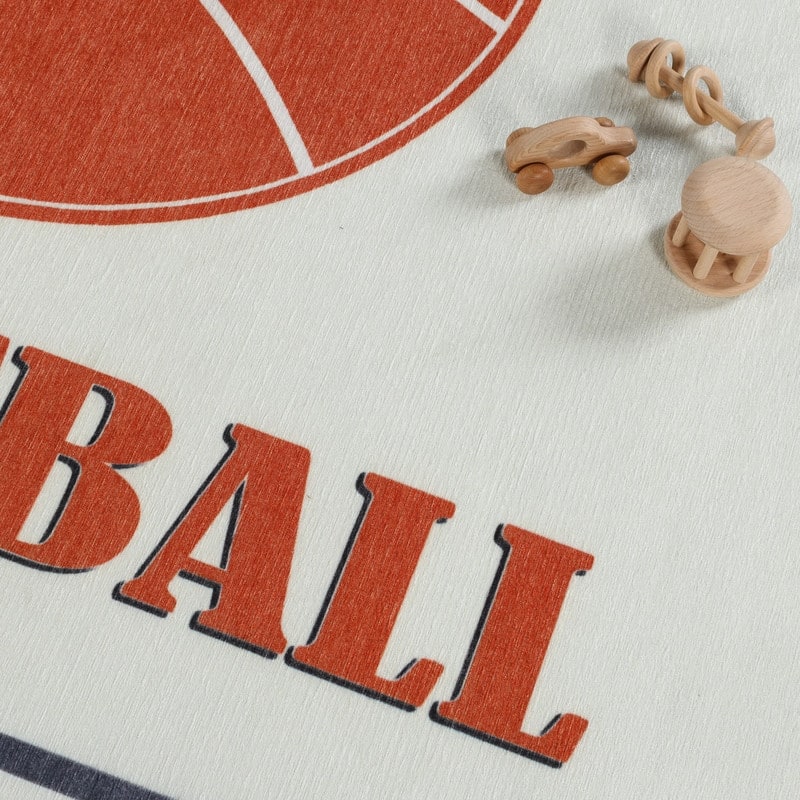 Superior Basketball Kids Washable Indoor Area Rug