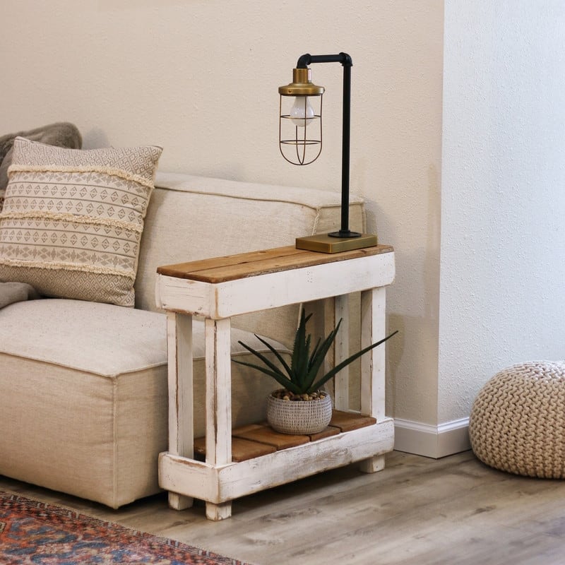 Luxe Accent Table - White