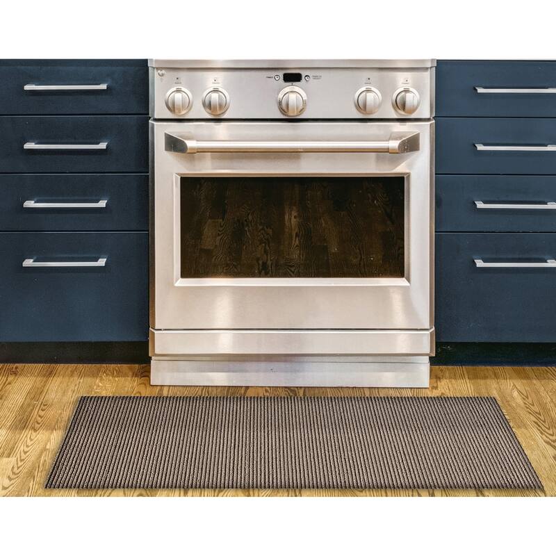Nautica PVC Loop Utility Indoor/Outdoor Striped Mat