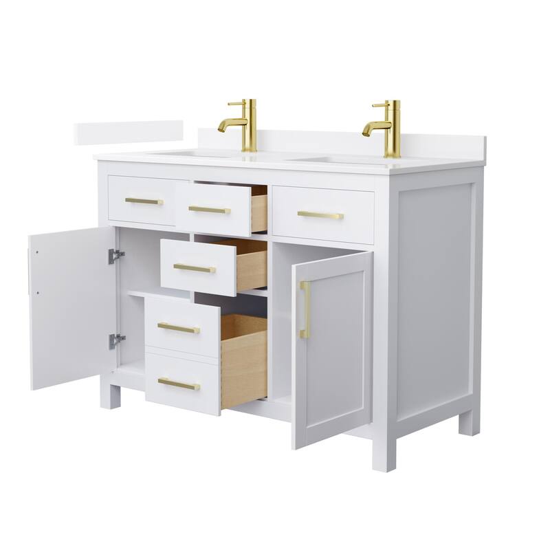 Wyndham Collection WCG2424-48D-QTZ-UNSMXX Beckett 48" Free Standing